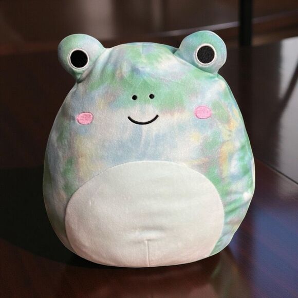 Ferdie Frog Soft Tie Dye Swirl Plush Squishmallow  11” - Picture 1 of 3